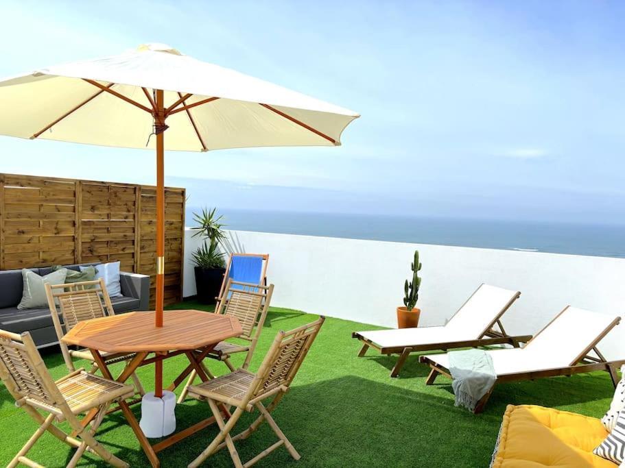 Nazaré Ocean Flat - Private Rooftop Terrace BBQ Esterno foto