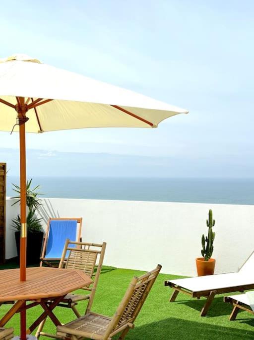 Nazaré Ocean Flat - Private Rooftop Terrace BBQ Esterno foto