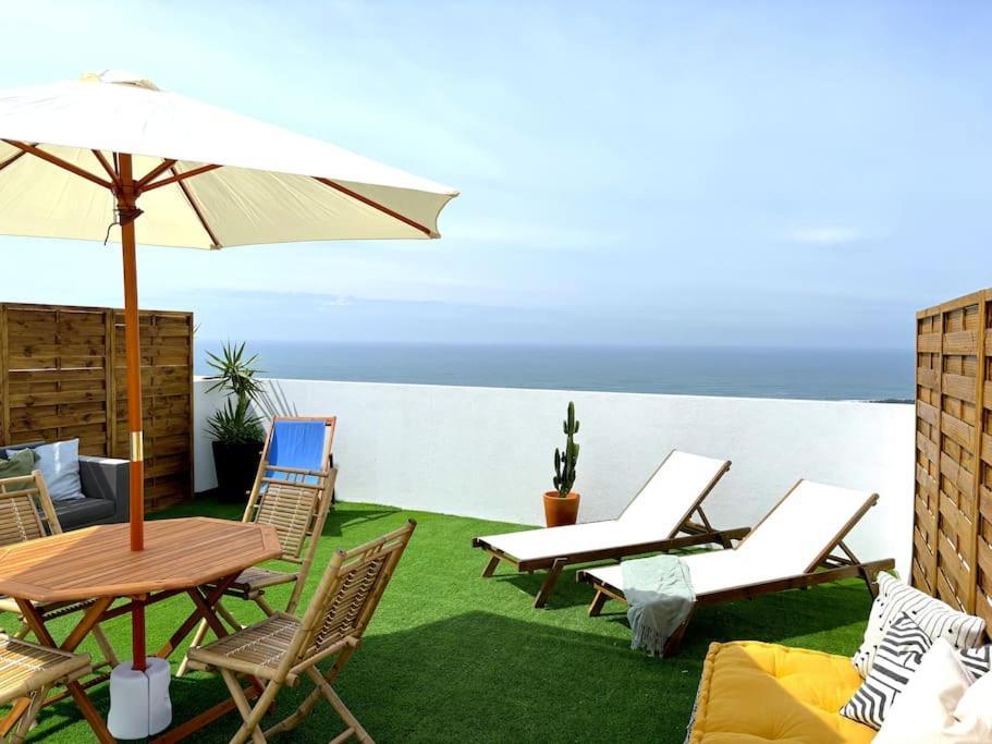 Nazaré Ocean Flat - Private Rooftop Terrace BBQ Esterno foto